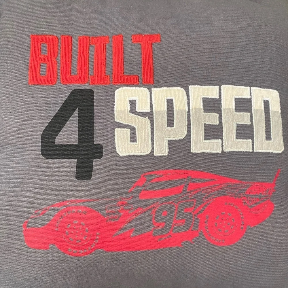Disney CARS Lightning McQueen Built 4 Speed Gray Pillow